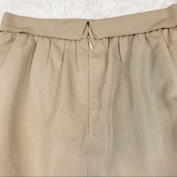 3.1 Philip Lim wool blend wool blend mini skirt in khaki beige high waisted - Picture 5 of 10